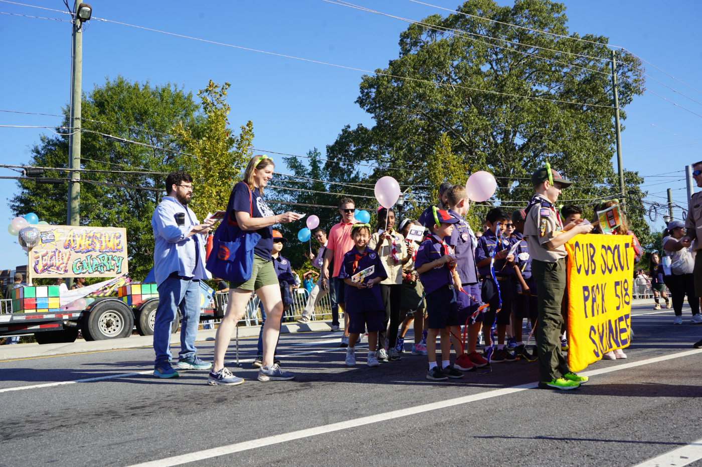 Best Float (1st Place): Cub Scout Pack 518